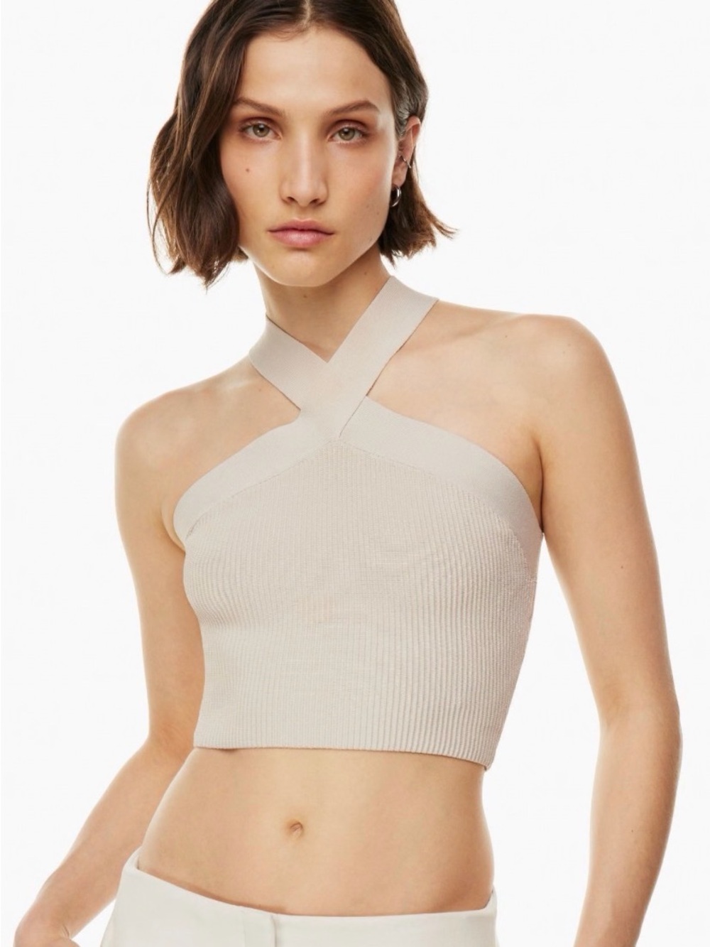 Aritzia Babaton
Sculpt Knit Criss Cross Cropped Tank